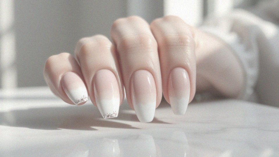 Co to jest ombre french z brokatem?
