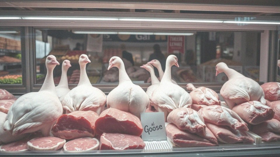 Jakie są dostępne rodzaje mięsa z gęsi w sklepach?